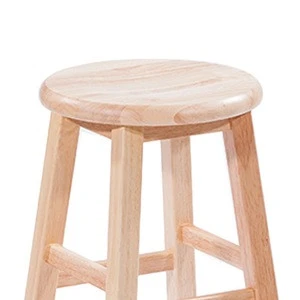Designed concise and durable modern high wooden bar stool small wood step foot stool