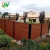 Different size OEM wood grain aluminum fence driveway gate Automatic Garden Fence Gate