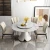 Import dining room furniture Home table a manger complet Round Concrete marble dining table set 8 seater mesas de jantar de comedor from China