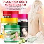 Disaar Skin Care Deep Cleaning Moisturizing Bamboo Charcoal Milk Face Body Scrub Cream