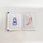 Disposable condiment sachet salt & spice chilli powder sachet for airlines & hotel & restaurant