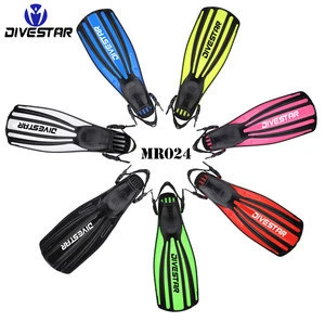 divestar factory OEM service customized snorkelling diving and swimming plastic rubber adjustable fins