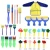 Import DIY Children Painting Foam Sponge Brush Apron Moulds Tools Kit Kids Early Art Education Learning Drawing tools31pcs from China