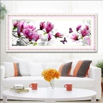 DIY Chinese 3d dmc counted cross-stitch kit embroidery wholesale Needlework Set fabric machine free pattern thread wall hangings