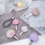 DIY Craft Silicone Mould Key Silicone Mold Epoxy Resin Key Cover Mould Handmade Crafts Making Tools Wholesale