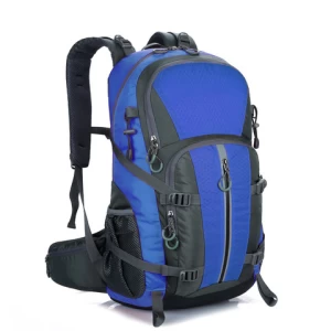 DIY Logo Manufacturers Branded Outdoor Travel Black Customized Hippie Travelling Hiking Backpack 50L Bag For Men