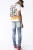 Import DiZNEW OEM Hand-painted flame men jeans print full cotton wholesale custom mens jeans from China