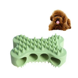 Dog Grooming Brush Silicone Pet Brushes for Shedding and Grooming Bone Shaped Silicone Dog Glove for Washing Pet Hair