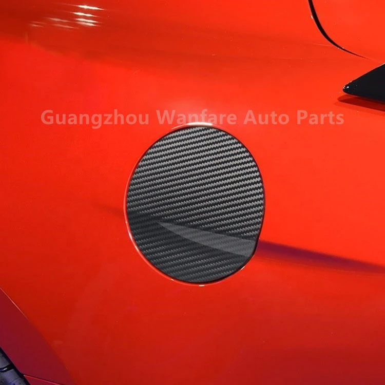 DRY CARBON FIBER FUEL DOOR COVER FOR 2015-FORD MUSTANG