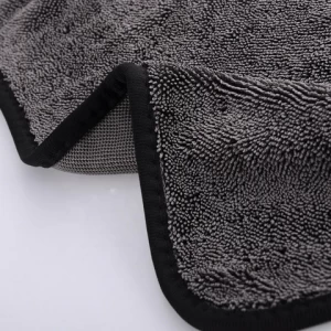 Dry cleaning microfiber cleaning towel 600GSM 50*70cm car cleaning Twisted braid towel
