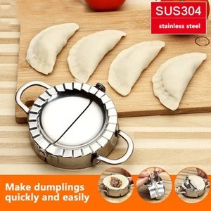 Dumpling Maker Wrapper Dough Cutter Pie Ravioli Dumpling Mould Stainless Steel Pastry Tools, Jiaozi Maker Mould