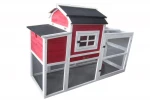 DU'S Outdoor wooden chicken coop, backyard chicken coop pet cage