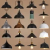 E27 metal geometric cage 40w bulb incandescent LED chandelier pendant light for dining room