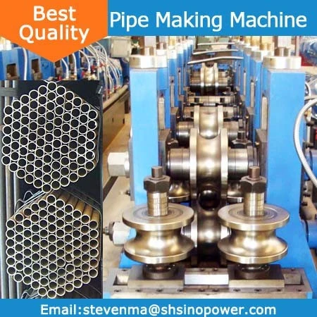 Easy operating galvanized pipe making machine to make steel pipe