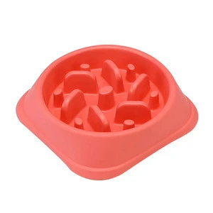 Easy To Clean Up PP Slow Feed Portable Dog Bowl
