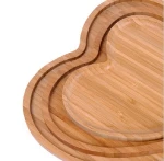 Eco Friendly Bamboo Heart Shaped Serving Tray  3pcs set Plate