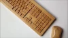Eco-friendly bamboo wireless keyboard and mouse combos for sale