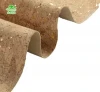 Eco-friendly natural blocks gilding Cork Fabric Synthetic Leather for pillow bags wallpaper phone cases