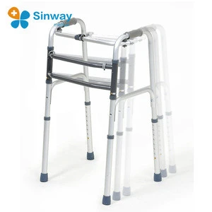 Elderly care products health care one button folding walkers for seniors
