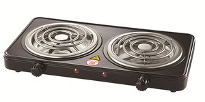 Electrical appliances electr cooktops hotplate easy clean twin plates double spiral plate cooking 2KW Movable coil plates