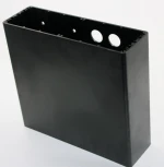 electrical instrument power supply extruded flat aluminum enclosures box for pcb inverter electronics