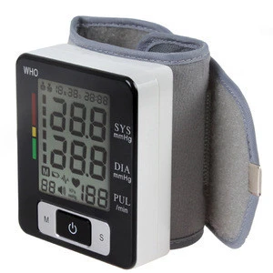 Electronic Digital Wrist Type Blood Pressure Monitor, LCD Screen Display BP Monitor, Blood Pressure Meter (W133)