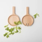 Environmental friendly beech wood kitchen cooking high quality wooden serving spoons
