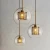 Import Europe simple designer industrial loft restaurant  cafe shop iron pendant lamp glass chandelier from China