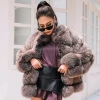 European Style Fashion Real Fox Fur Clothing Women Winter Warm Wholesale Custom Winter Fur Coat Fox Fur