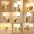 Import European style indoor crystal stair led wall lights from China