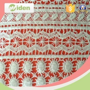 Excellent machines geometric pattern embroidery net lace chemical lace fabric