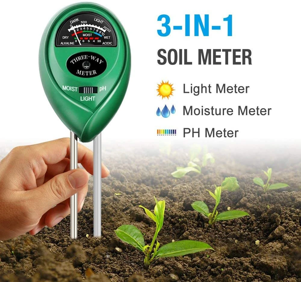 Factory competitive price VP-S02 portable 3 in 1 soil tester humidity moisture ph soil meter soil ph meter tester
