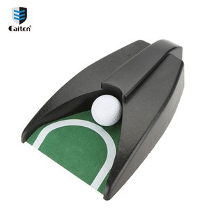 Factory Custom Office Golf Ball Kick Back Automatic Return Putting Cup Device,Practise Putting Green Training Aid Auto Return