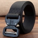 Factory direct high quality canvas knitted mens belt