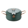 Factory Direct Kitchen Cookware High Temperature Resistance Soup Pot Set Purple Green Cover Red