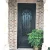 Import Factory direct provide round top galvanized steel double wrought iron entry door from China