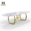 Factory Direct Sale High Quality Round Dining Room Furniture Table Marble