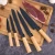 Import Factory Direct Trendy Good quality non-stick coating kitchen knife set stainless steel wood handle oak knife 5pcs Set of Knifes from China