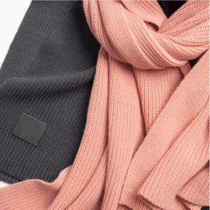 factory directly supply knitted plain color wool scarf womens autumn and winter muffler scarf neckneck gaiter