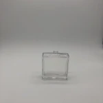 factory  premium 50ml square glass perfume bottle with spray pump cap