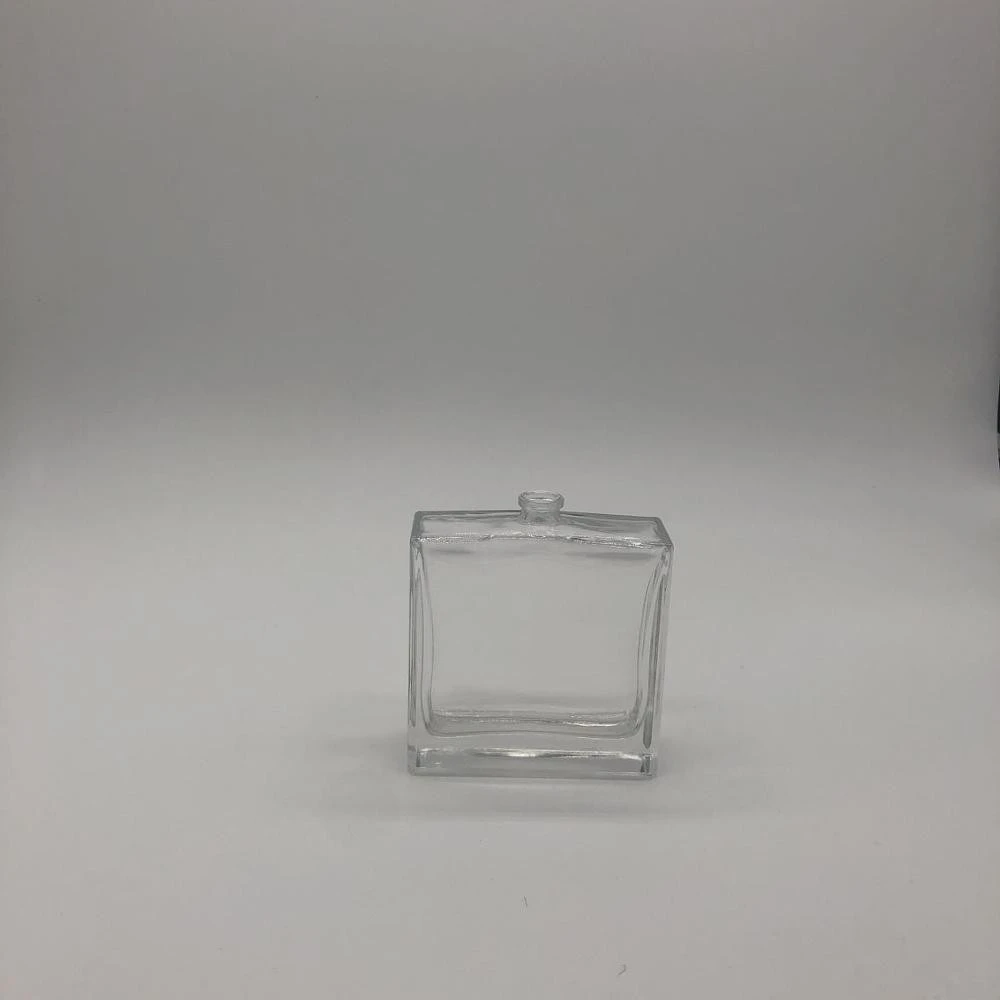 factory  premium 50ml square glass perfume bottle with spray pump cap