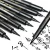 Import Factory price wholesale black fine tip calligraphy brush pen from China
