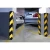 Import factory sale yellow and black color right angle rubber wall corner protector wall corner guard for parking lot from China