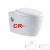 Import Factory supply ceramic p-trap sanitary wc mounted wall hung toilet from China