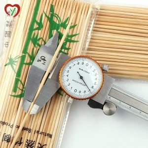 Factory wholesale bbq tools round bamboo skewer sticks from China
