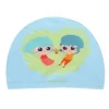 Factory wholesale environmental protection polyester material children swimming cap