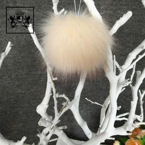 Factory wholesale fake fur ball faux fur pom pom fluffy ball
