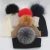 Import Factory Wholesale Rib 100% Cashmere Knitted Hat with Fur Ball from China