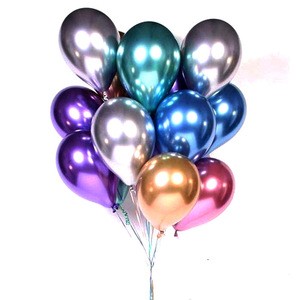 Factory wholesale thick metal color latex balloons children birthday wedding party decoration balloons