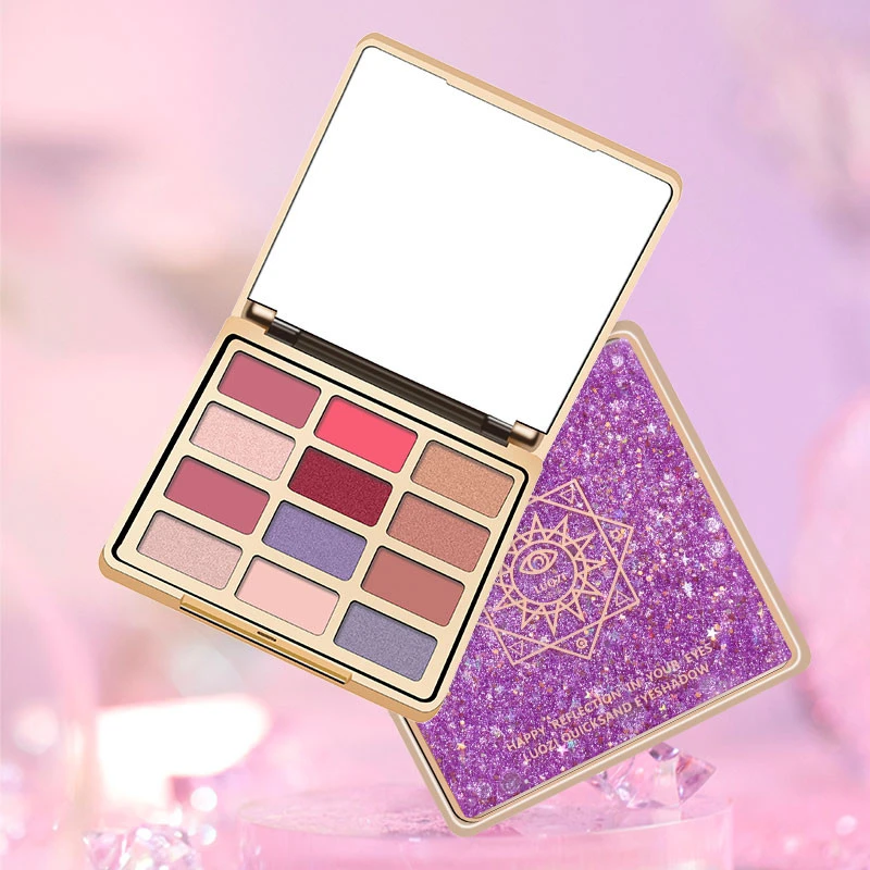 Fashion 12 Color Eyeshadow Palette Private Label Matte Pearl Cosmetics Makeup Waterproof Eye Shadow Professional Makeup